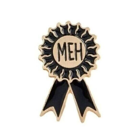 3/20 Meh Ribbon Award Enamel Pin - Picture 1 of 1